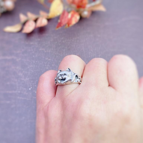 ミサ猫リングオーダー メタボ猫リング 指輪・リング silver march 通販 85190｜Creema