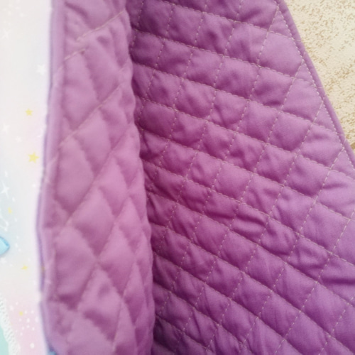 レッスンバッグ給食袋ゆめかわキラキラユニコーンラベンダー2点セット