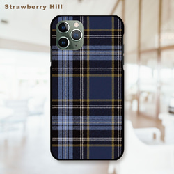 日常 に溶け込む 上質 な チェック柄 タータン チェック スマホケース