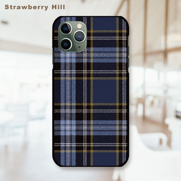 日常 に溶け込む 上質 な チェック柄 タータン チェック スマホケース