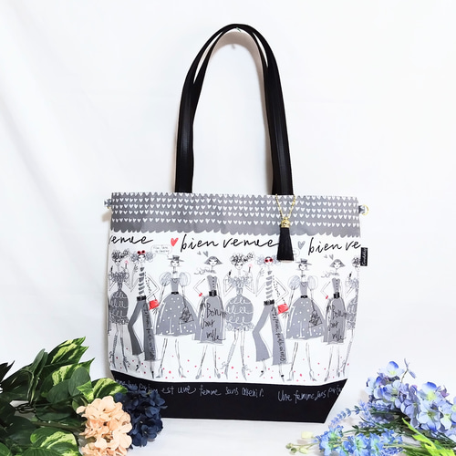 お洒落なレディ の2Way肩掛けトートバッグ トートバッグ アトリエLayla