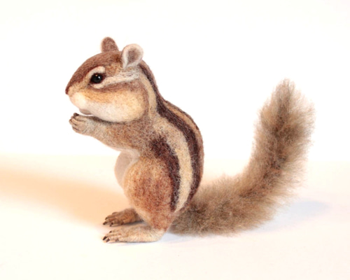 シマリスA 羊毛フェルト 森で逢えたら 通販 8522948｜Creema(クリーマ)