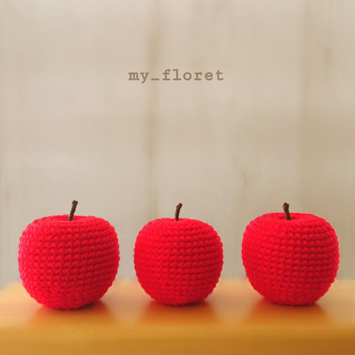 実物大！りんごのあみぐるみ その他インテリア雑貨 my floret