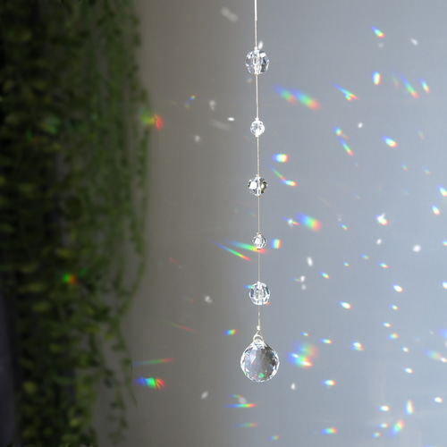 サンキャッチャー　スワロフスキー　ロザリン SWAROVSKI - スワロフスキー ロザリンのサンキャッチャーの通販