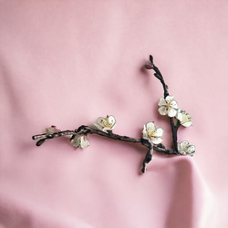 ディップアート・春の花・白梅の一輪挿し 3枚目の画像