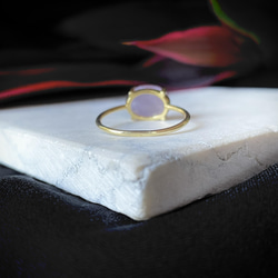 優質silver925 18KGP 薰衣草玉天然石戒指 第11張的照片