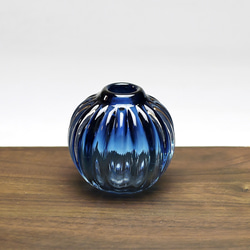 尾張七宝 3寸玉形 ひわ萌黄 梅詰め 一輪挿し・花瓶・花器 三代目加藤