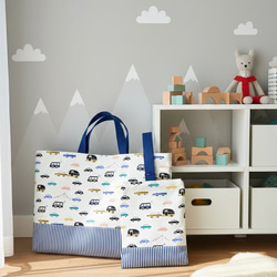 レッスンバッグ＊のりもの（車・飛行機・自転車） レッスンバッグ