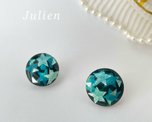 【美品】Kimoto さん　七宝焼焼き　イエローピアス　作家物 箱付き 421d0b1dbc8d4e43fbcf8b9c63c8cb