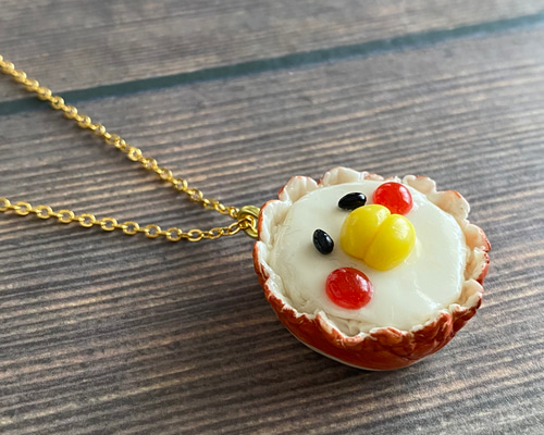 ちくわひよこのネックレス＊フェイクフード＊食べ物＊お弁当