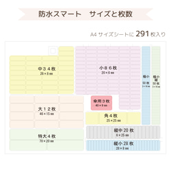 【お名前シール 防水】名前シール  シンプル しーる 耐水 5枚目の画像