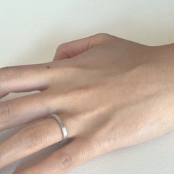 【Pt900】Yours_Flat: Ring(2mm) 2枚目の画像