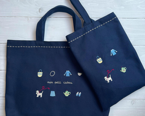 レッスンバッグ♡リバティ柄♡名入れ・イニシャル刺繍可