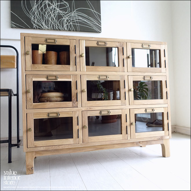 直接引き取り希望　チーク無垢材キャビネット　飾り棚　靴箱　北欧 0_92013024baa6c1349d79d7672d52