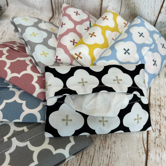 ポケット付きが便利な ポケットティッシュケース ポケットティッシュ