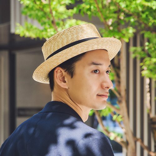 アーロ Ario 紳士用 欧米型ポークパイハット 麦わら帽子 男女