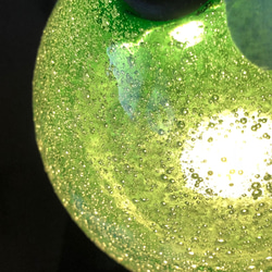 <アウトレット>　やすらぎのグリーン　琉球ガラスのあかり 3枚目の画像