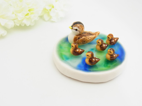 超美品 再販・かるがも親子 立体・オブジェ やまざきじんこ 通販 パーツ