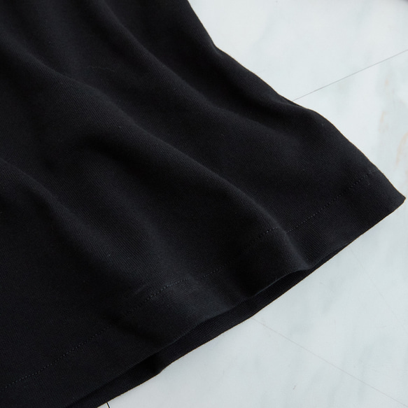 透明瓶頸氣球袖長袖黑色 第20張的照片