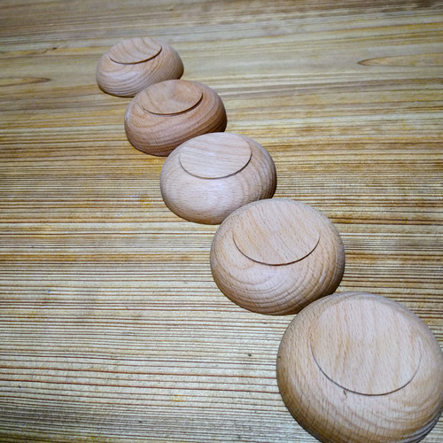 木のお皿 深めの豆皿 5枚セット ブナ 木製 小皿 北欧テイストな木のお
