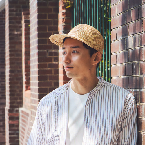 リコ Rico ロングバイザーキャップ 麦わら帽子 つば広 男女兼用 57.5cm