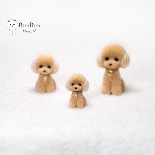 テディベア ハンドメイド 作家 ai bear トイプードル 犬 14㎝ わんこ テディベア ハンドメイド 作家 ai bear トイプードル 犬 14