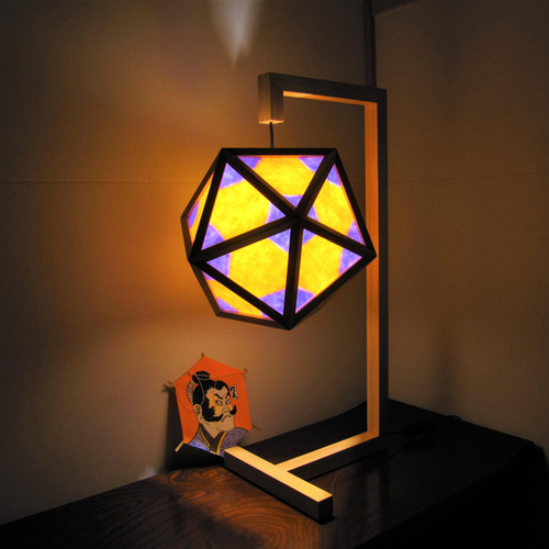 インテリア照明 歌舞伎 S20CF-2 正20面体 テーブルライト スタンド
