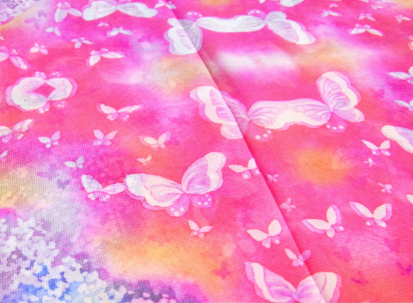 【残り１】シフォン水彩ストール～花と遊ぶ蝶のうた～ 17枚目の画像