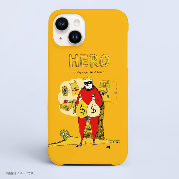 Originalスマホケース「誘惑と戦うHERO」 1枚目の画像