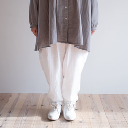 ふんわり可愛い、裾リボンパンツ｜国産ダブルガーゼ100％（9色） 4枚目の画像