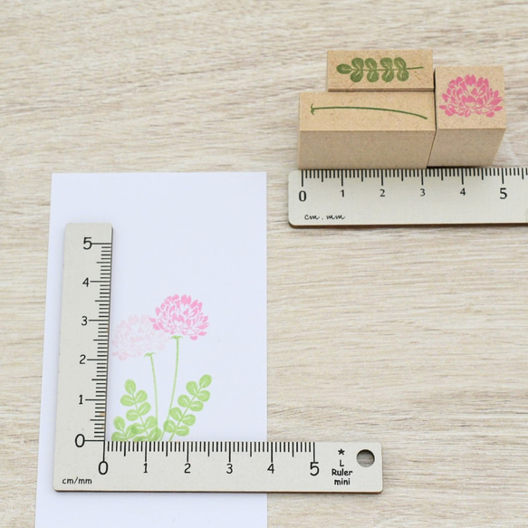 れんげ草のはんこ 春のお花はんこ 3枚目の画像