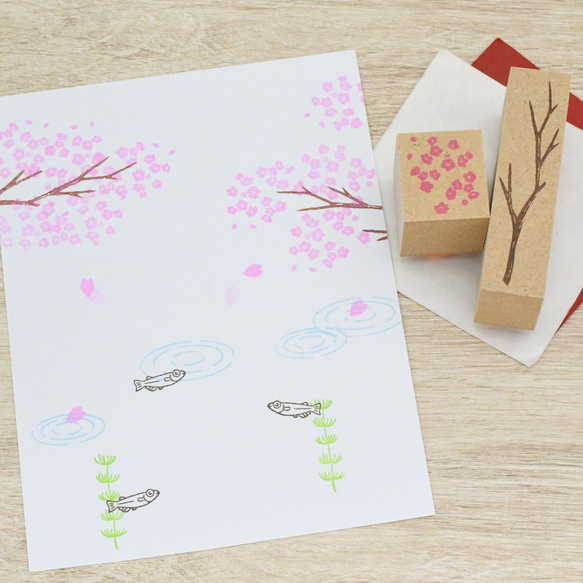さくら はんこ-桜と枝のはんこ 3枚目の画像