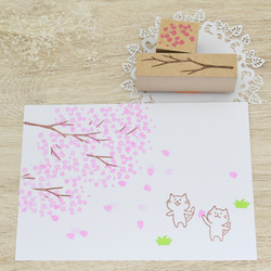 さくら はんこ-桜と枝のはんこ 2枚目の画像