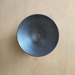 【訳あり品】天目鉢（大）／黒・焼き〆陶器（レンジ、オーブン、食洗機ＯＫ） 6枚目の画像