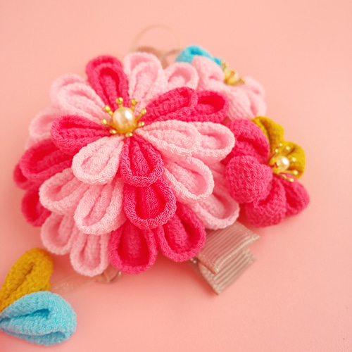 G15.mimikids♡ミニヘアピン お花 ピンク かわいい 小さめ G15.mimikids♡ミニヘアピン お花 ピンク かわいい 小さめ