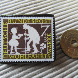 ドイツ　童話切手ブローチ　5931 3枚目の画像