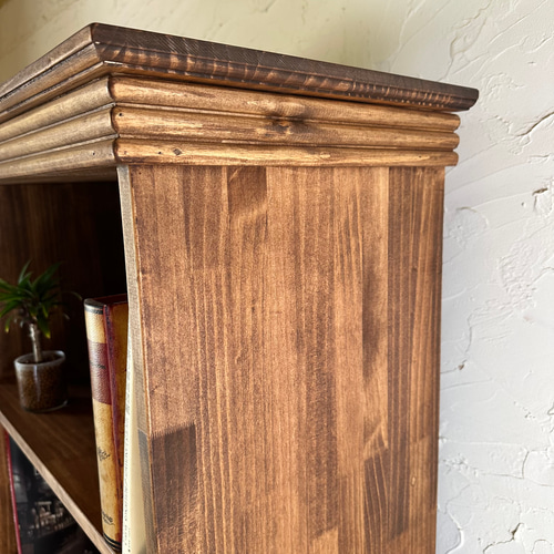 デザイン 本棚 B おしゃれ 北欧 アンティーク チェスト 食器棚 ラック