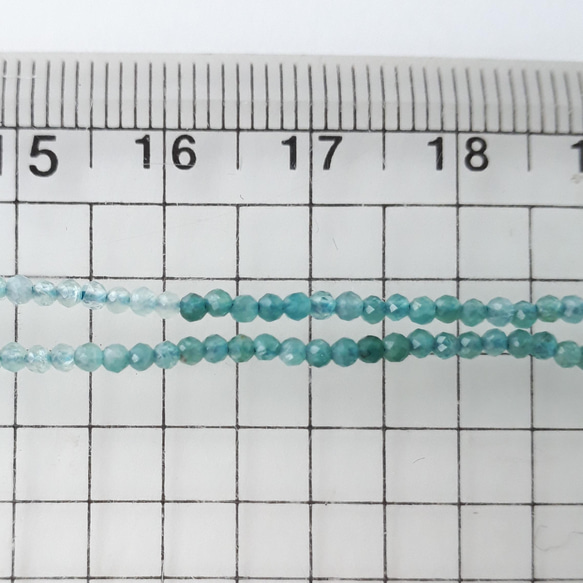 希少！∴天然石ビーズ∵グランディディエライトAA++  ｾﾐﾗｳﾝﾄﾞｶｯﾄ2.5→2mm変更 6枚目の画像