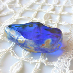 ゴージャスシズク　青　Czech Glass Beads1個 3枚目の画像