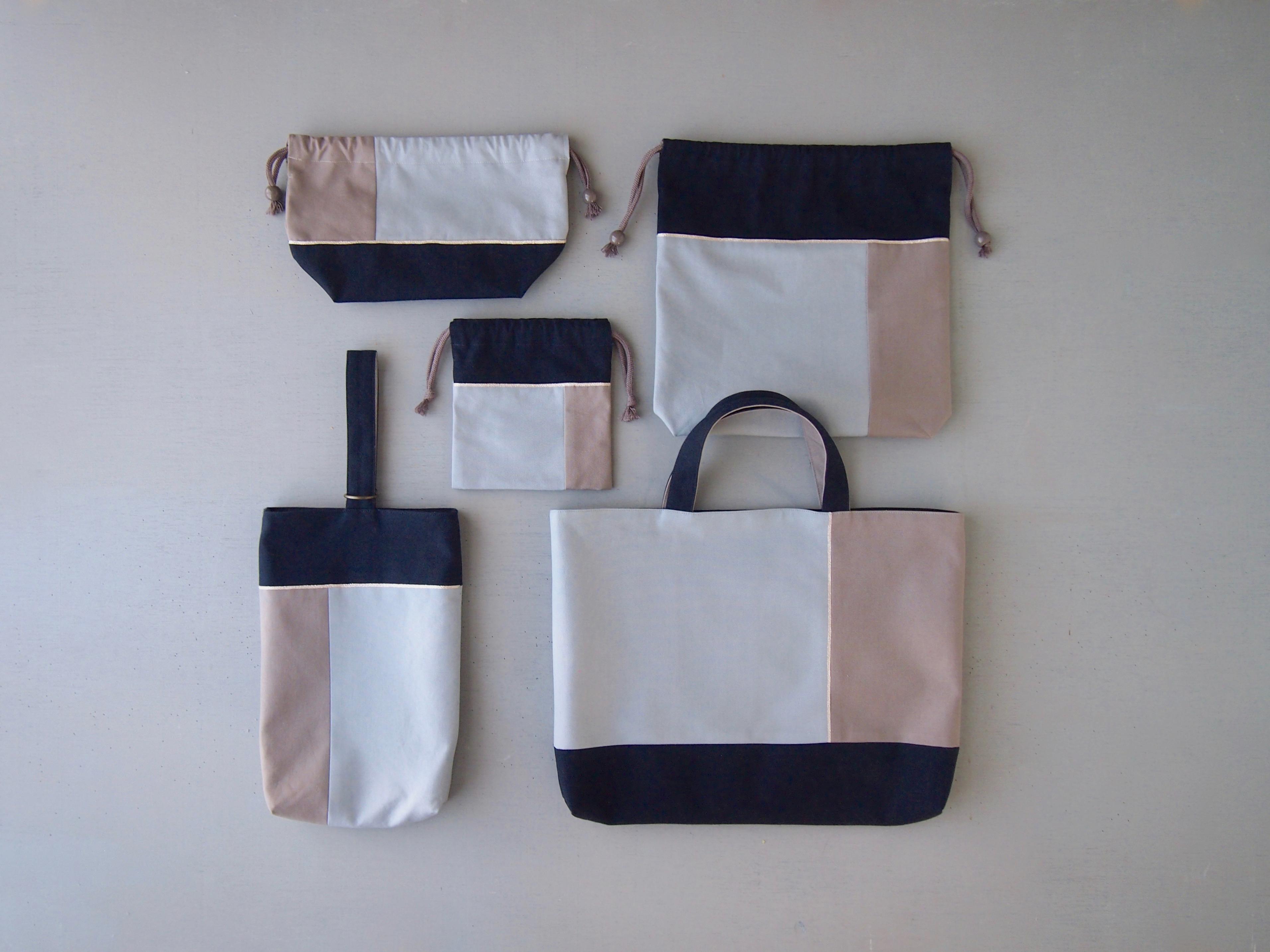 入園入学5点セット Navy ＊イニシャル入れ対応