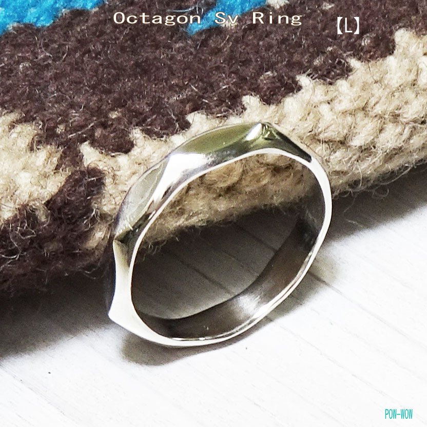 Octagonal Sv Ring　OCTAGON【L】【受注製作】八角形　リング　atpring123lnext
