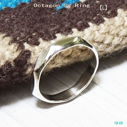 Octagonal Sv Ring　OCTAGON【L】【受注製作】八角形　リング　atpring123lnext 1枚目の画像