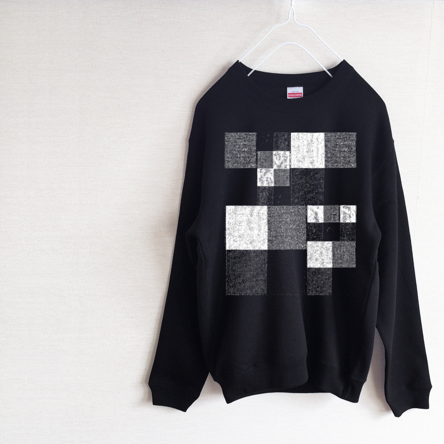 チェック　パターン　スウェット