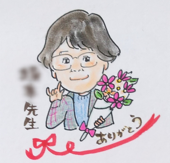 寄せ書き似顔絵☆ イラスト 似顔絵屋さん コトノキリエ 通販 8602569