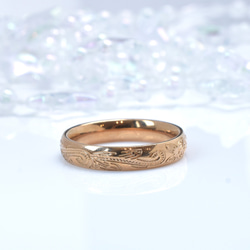 【単品】名入れ 誕生石込み 人気のハワイアンリング*結婚指輪*記念日 マリッジ 金属アレルギーの方にも安心ステンレス 7枚目の画像