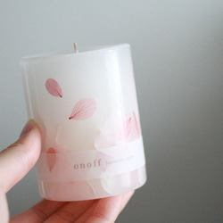 桜の香り＊ボタニカルアロマキャンドル 4枚目の画像