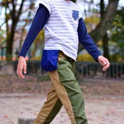 男の子ママが作った移動ポケット【帆布】ビビット 入学準備 入園準備　入園入学2026 4枚目の画像