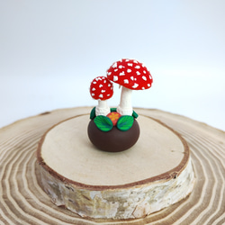 きのこ みつけた ホシアンズタケ ポリマークレイ その他インテリア雑貨
