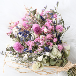 野の花スワッグ 20cm ドライフラワー ＜最短発送＞ 北海道の自然美を感じる彩り。NO1 8枚目の画像