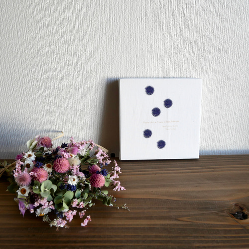 野の花スワッグ・ピンク・20センチミニサイズ ドライフラワー